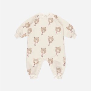 EUC Rylee + Cru Holiday Bear Jumpsuit - 3-6 Months